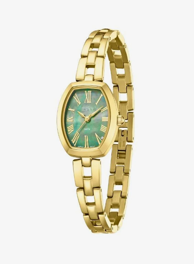 Ecstacy Green Women's 304 solid stainless steel Analog Watch E25512-GBGG - 20.5 mm for Women | Best Price UAE