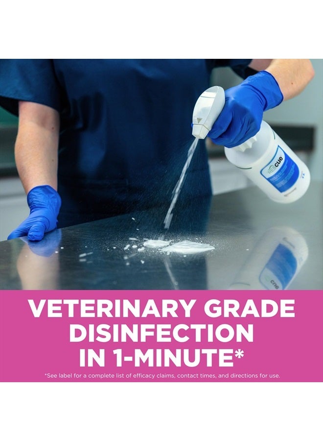 RESCUE One Step Ready-to-Use Disinfectant Cleaner & Deodorizer for Veterinary Use, Animal Shelters, Pet Foster Homes, Kennels, Litter Box – 32 Ounce (Spray Nozzle NOT Included) - Image 3
