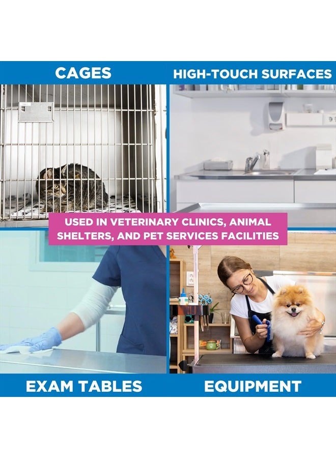 RESCUE One Step Ready-to-Use Disinfectant Cleaner & Deodorizer for Veterinary Use, Animal Shelters, Pet Foster Homes, Kennels, Litter Box – 32 Ounce (Spray Nozzle NOT Included) - Image 4