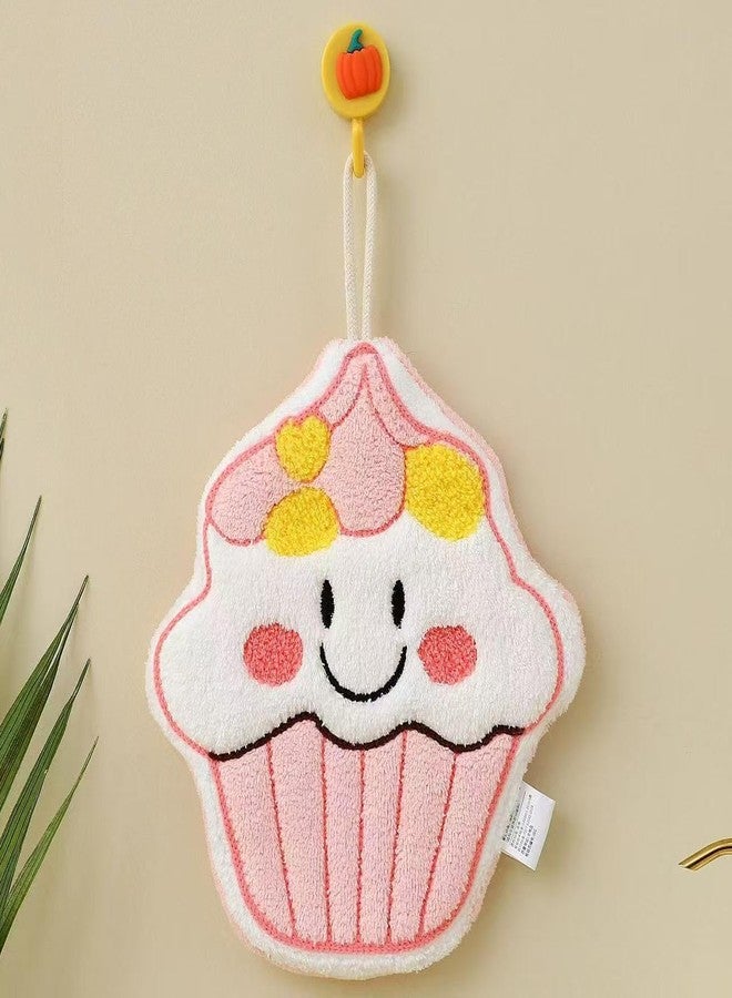 WeCoola Decorative Hand Towels with Hanging Loop with Cute Food Designs, 4-Pack, 100% Cotton, Soft and Highly Absorbent - Image 3