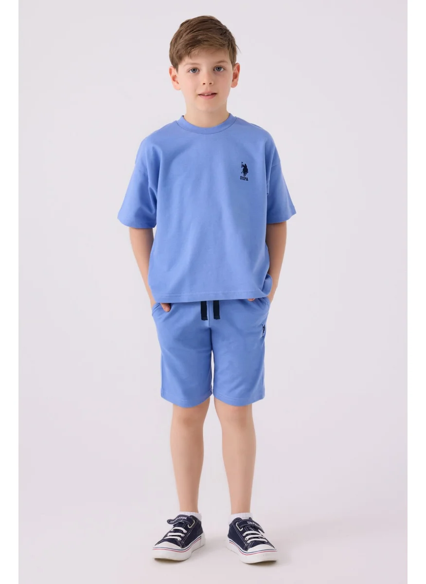 يو اس بولو اسن Boys Bermuda Set Light Indigo