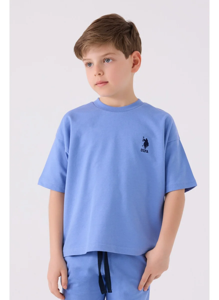 يو اس بولو اسن Boys Bermuda Set Light Indigo