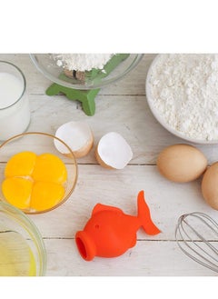 Y&D Egg Separator Silicone Yolk and White Yolkfish Lips Swallow Release Kitchen Tool Gadget Cooking/Baking Extractor Food Grade Divider  - Image 2
