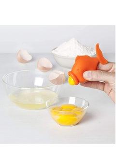 Y&D Egg Separator Silicone Yolk and White Yolkfish Lips Swallow Release Kitchen Tool Gadget Cooking/Baking Extractor Food Grade Divider  - Image 1