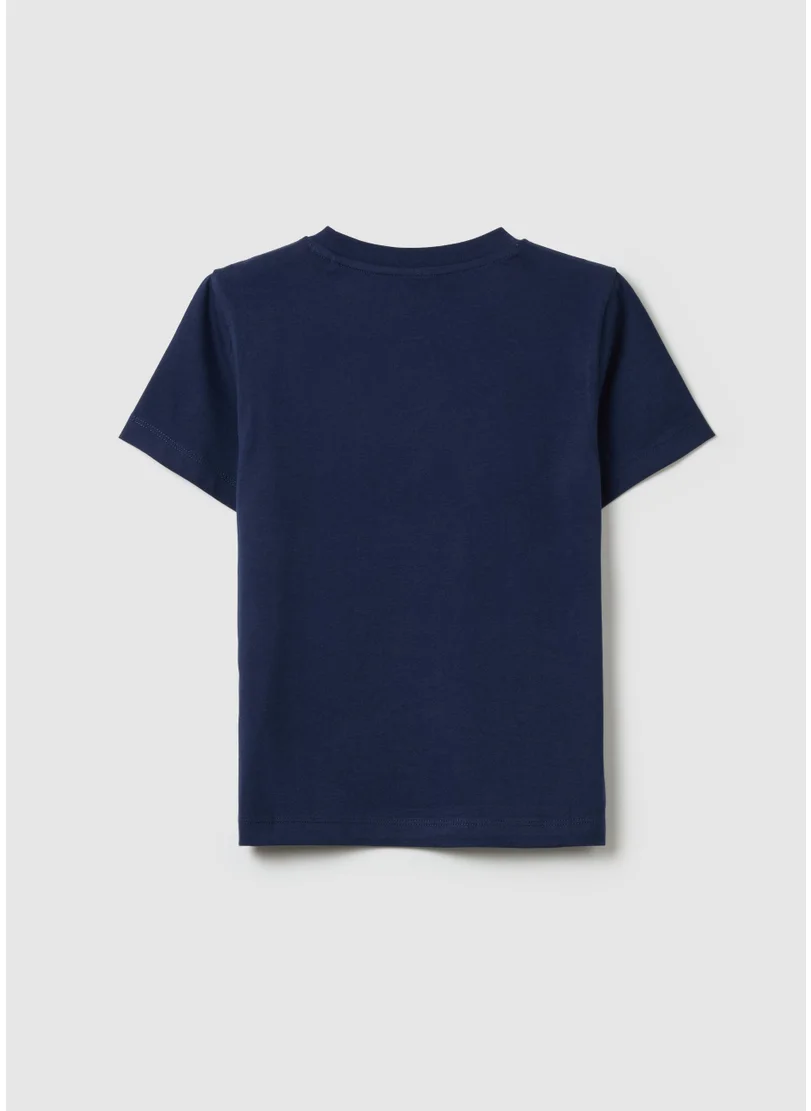 Ovs Cotton T-Shirt With Print