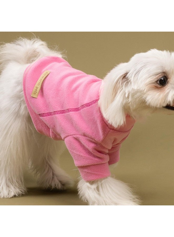 Fitwarm 3 Pack Classic Fleece Sweatshirt for Small Dogs and Cats, Pullover Jumper in Pink, Rose and Baby Pink - Image 2