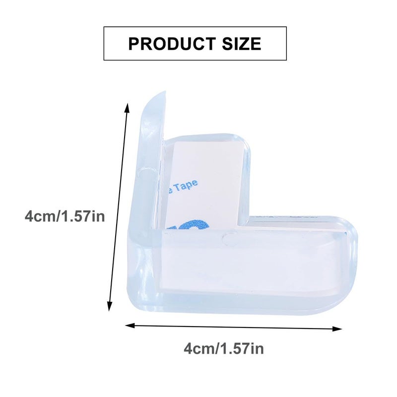 24 Pcs PVC L Shaped Corner Protectors Widened Anti Collision Furniture Guards - Image 3