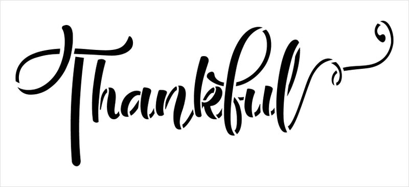 Studio R 12 Thankful Fall Stencil by StudioR12 | Wood Sign | Reusable Mylar Template | Holiday Seasonal Display Wall Decor | Multi Layering Art Project | Journal Art Deco | DIY Home - Choose Size (11" x 5") - Image 3