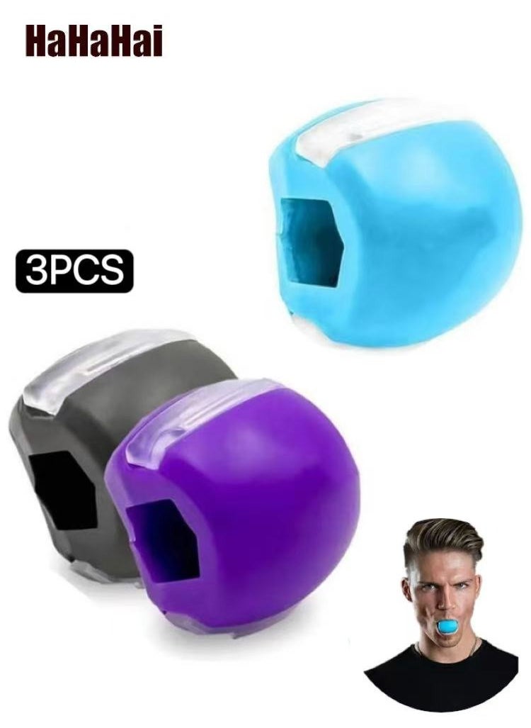 CAMPANAS 3 Piece Jawline Exerciser Face, Jawline Exercise Ball for Face and Neck Contourin  - Image 1