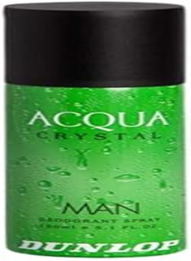 DUNLOP اكوا كريستال - للرجال - سبراي للجسم - 150 مل