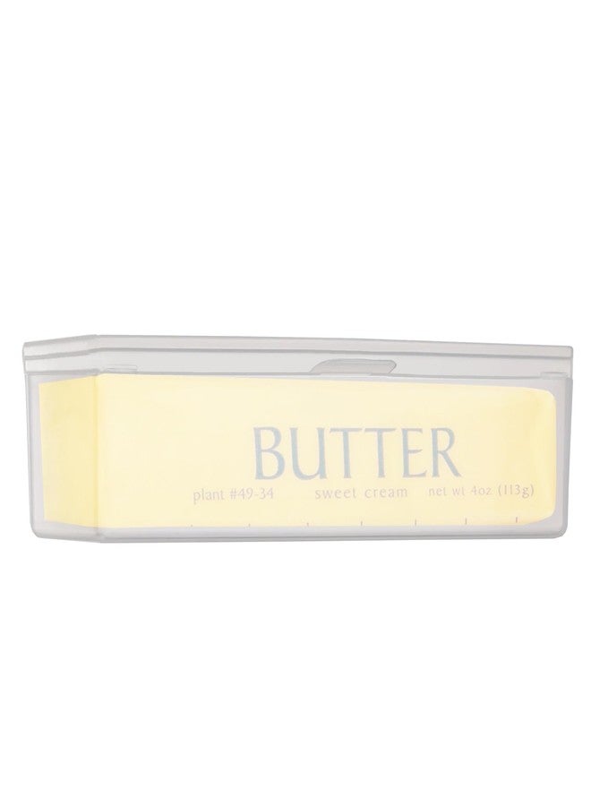 Home-X Single Stick Butter Container - Form Fitting Butter Dish Designed to Hold 1/4 lb of Butter, BPA-free Butter Dish with Lid, Durable Butter Keeper for Home Kitchen Décor - Image 1