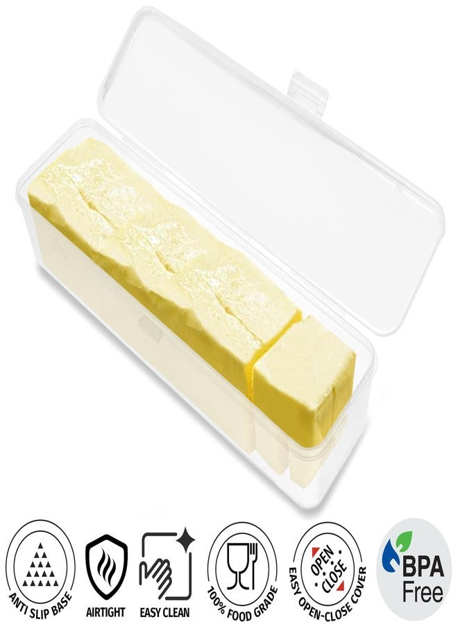 Home-X Single Stick Butter Container - Form Fitting Butter Dish Designed to Hold 1/4 lb of Butter, BPA-free Butter Dish with Lid, Durable Butter Keeper for Home Kitchen Décor - Image 4