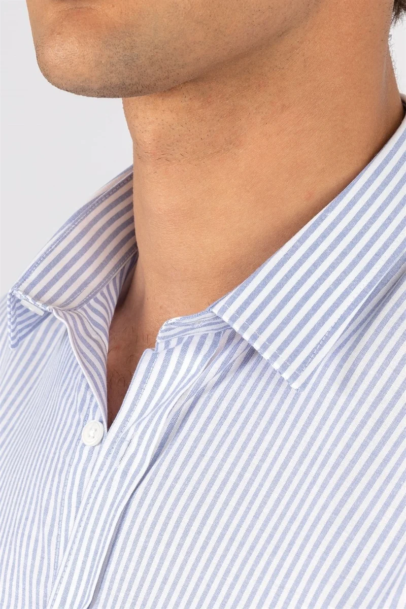 تودورس Modern Slim Fit Narrow Cut Dobby Men's Shirt