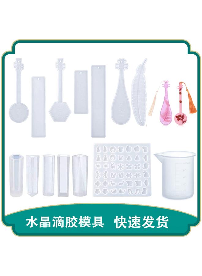 Bluejw Diy Crystal Drop Mold Suit Pendant Epoxy Letter Jewelry Accessories Silicone Mold - Image 2