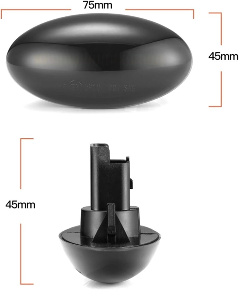 QASULER Dynamic Turn Signal Side Marker Light - Image 2