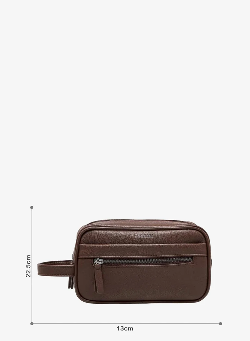 DUCHINI Men Solid  Wrist Strap Pouch