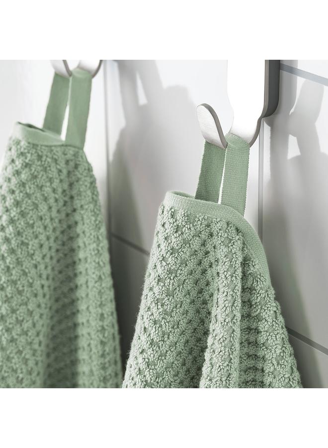 Bath towel, pale grey-green, 70x140 cm  - Image 4