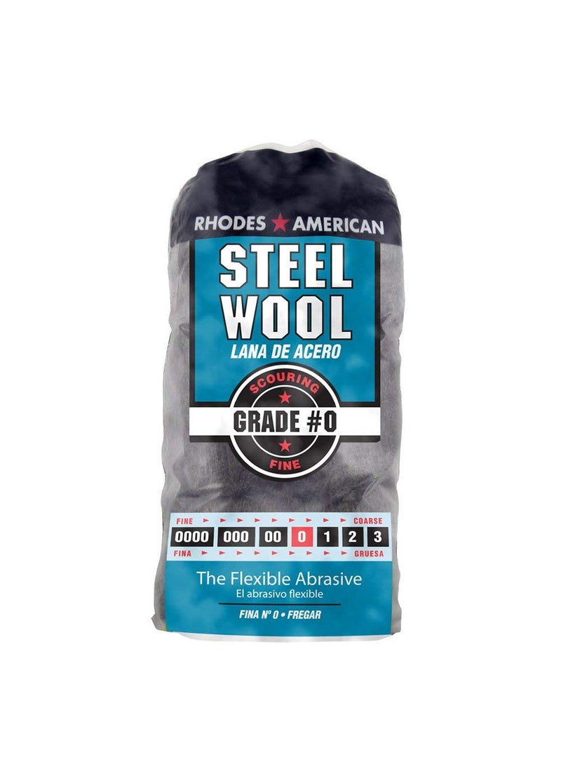 Homax Homax-33873211105 Steel Wool, 12 pad, Fine Grade #0, Rhodes American, Between Coats  - Image 1