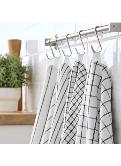 أيكيا Tea towel meridyendukkan white-gray cotton 45 x 60 cm kitchen towel
