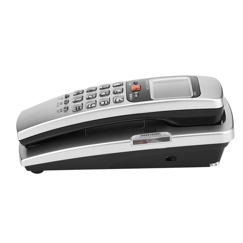 FSK/DTMF Caller ID Telephone Corded Phone Desk Put Landline Fashion Extension Telephone for Home White - Image 2