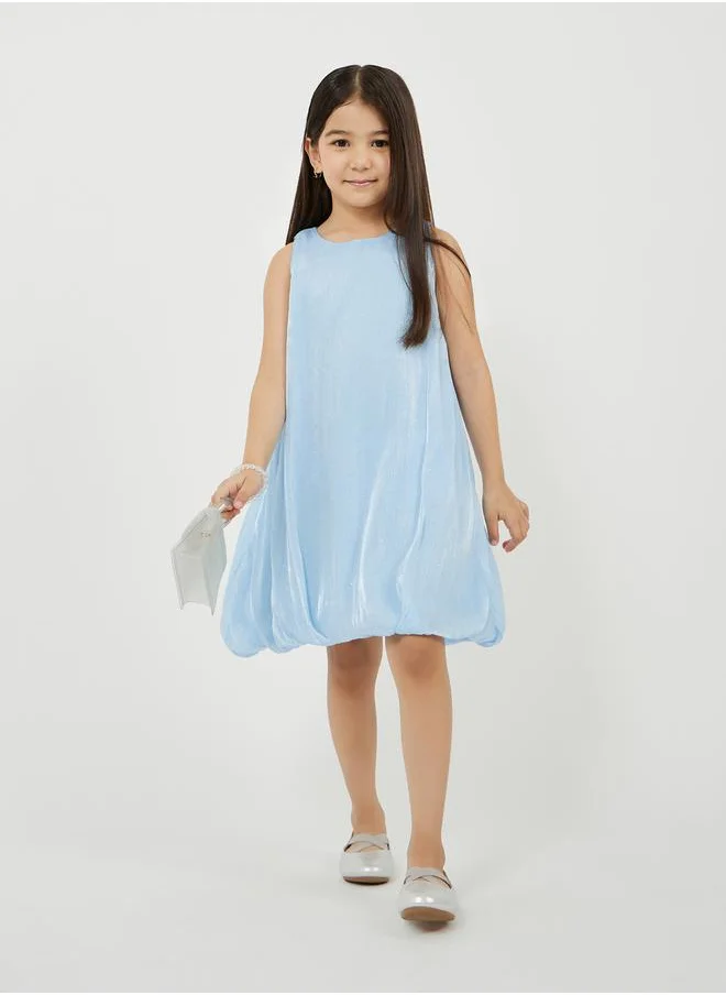 Styli Organza Balloon Hem Sleeveless Dress