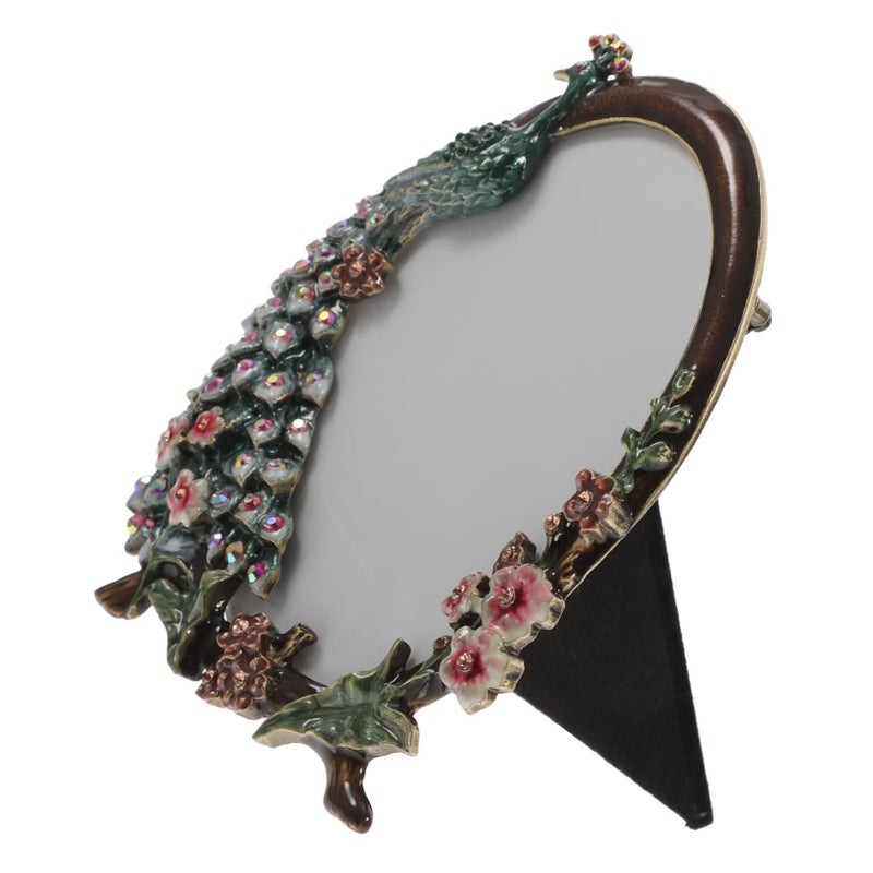 Vintage Peacock Photo Frame Gold Retro Picture Holder For Home Decor - Image 2