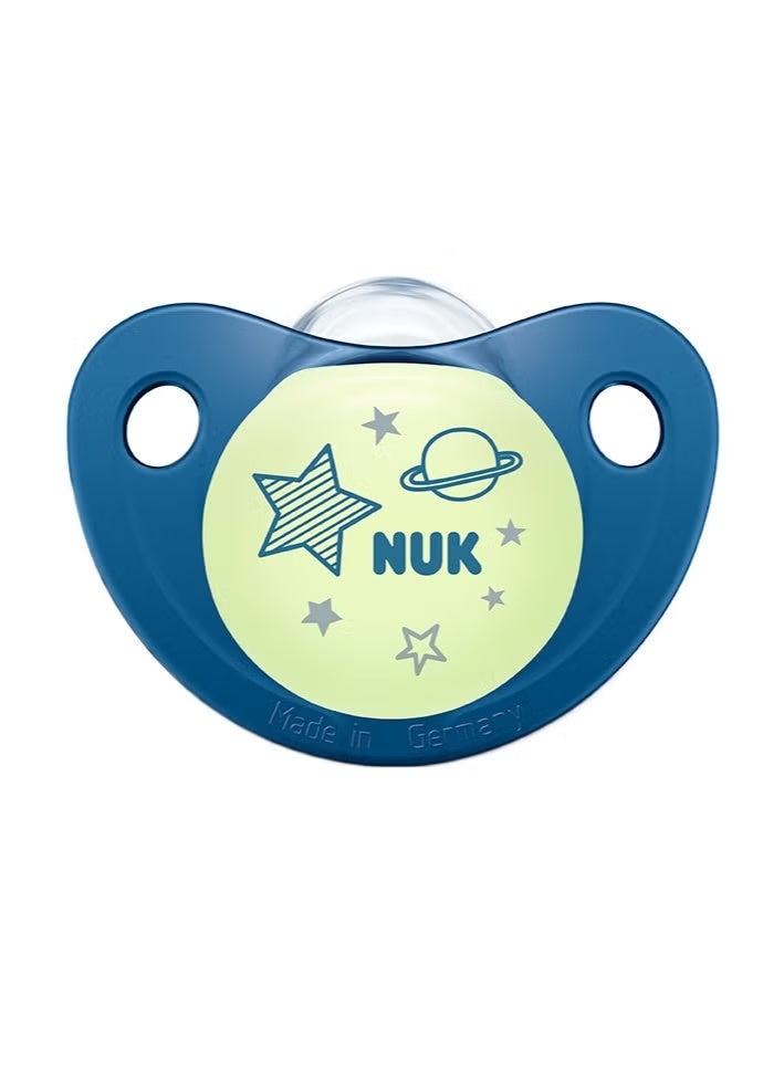 نوك لهاية سيليكون NUK Night&Day للأطفال من عمر 0 إلى 6 أشهر، قطعتان - Image 2