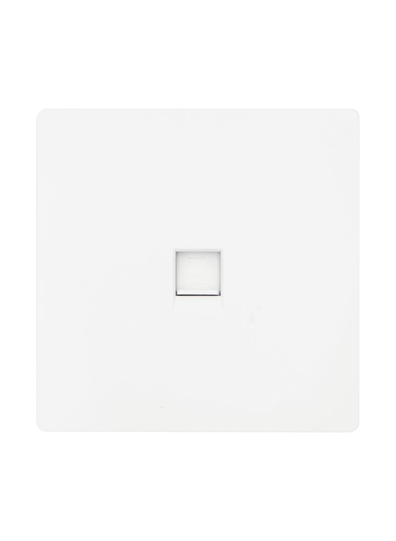 مقبس كمبيوتر RJ45 CAT6 أبيض