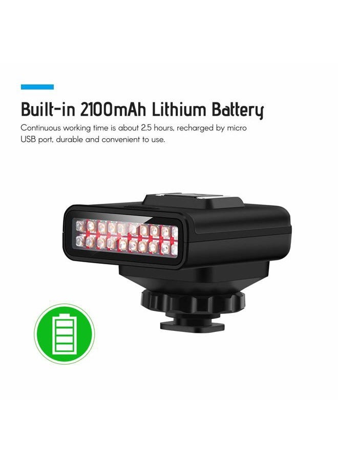 ORDRO - LN-3 Studio IRLight LED Light USB Rechargeable Infrared Night Vision Infrared Illuminator Replacement Compatible with DSLR Camera Photography Lighting Accessory - Image 1