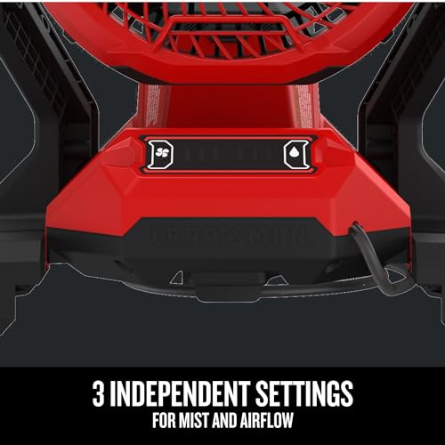 CRAFTSMAN مروحة شخصية بدون سلك من كرافتسمان V20، مروحة رذاذ، إعدادات للرذاذ وتدفق الهواء، مدمجة، أداة عارية فقط (CMCE003B) - Image 2