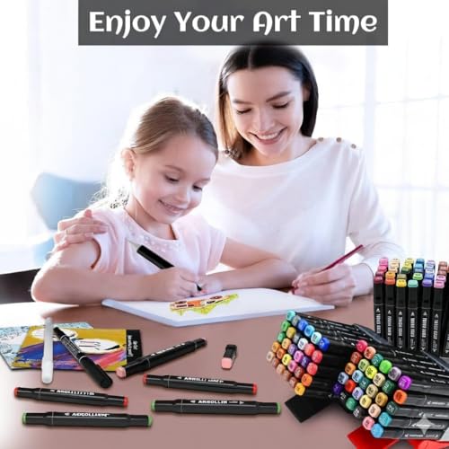 ARROLLIANT 262 Dual Tip Alcohol Markers Artist Drawing Art Markers Perfect for Kids Boys Girls Students Adult (Set of 262) - Image 3