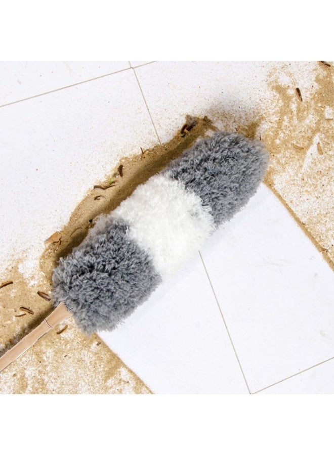 لففا ليفافا غبار الغبار - 2 حزمة غبار الألياف الدقيقة ، مجتمعات غبار الريش القابلة للثني ، مناسبة لتنظيف غبار الأثاث ، الستائر ، وغبار المكتب.  (الرمادي الأبيض) - Image 3