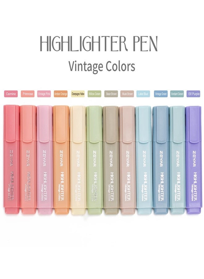 ZEYAR Highlighter Pen, Cream Colors Chisel Tip Markers, Water Based, Quick Dry, No Bleed, for Bible Study Notes School Office (24 Fulls Colors) - Image 2