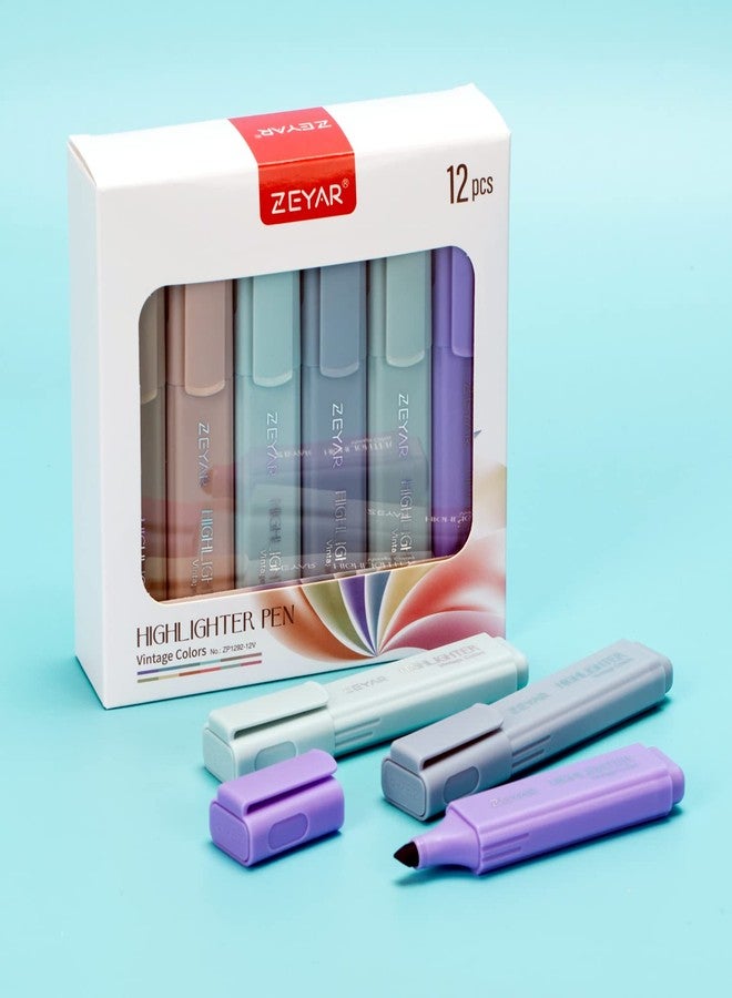 ZEYAR Highlighter Pen, Cream Colors Chisel Tip Markers, Water Based, Quick Dry, No Bleed, for Bible Study Notes School Office (24 Fulls Colors) - Image 3