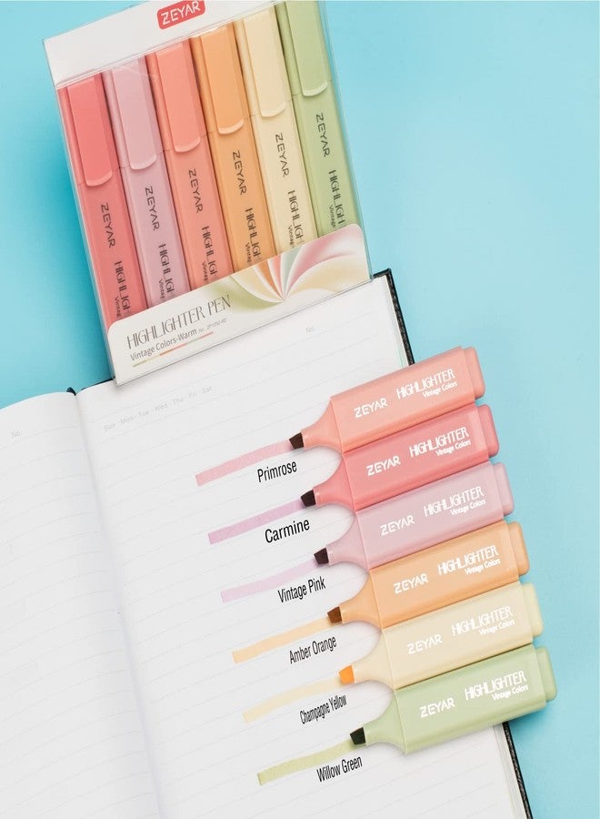 ZEYAR Highlighter Pen, Cream Colors Chisel Tip Markers, Water Based, Quick Dry, No Bleed, for Bible Study Notes School Office (24 Fulls Colors) - Image 5