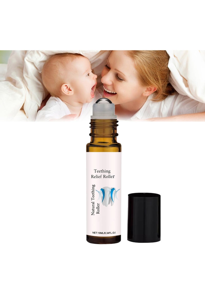 ROLLER Baby Teething Oil Roller, 10 ml x 2 Teething Roller Baby, Teething Oil Roller, Teething Natural Pain Relief Roller, Teething Natural Pain Relief Roller, Reduce Teething Discomfort - Image 1