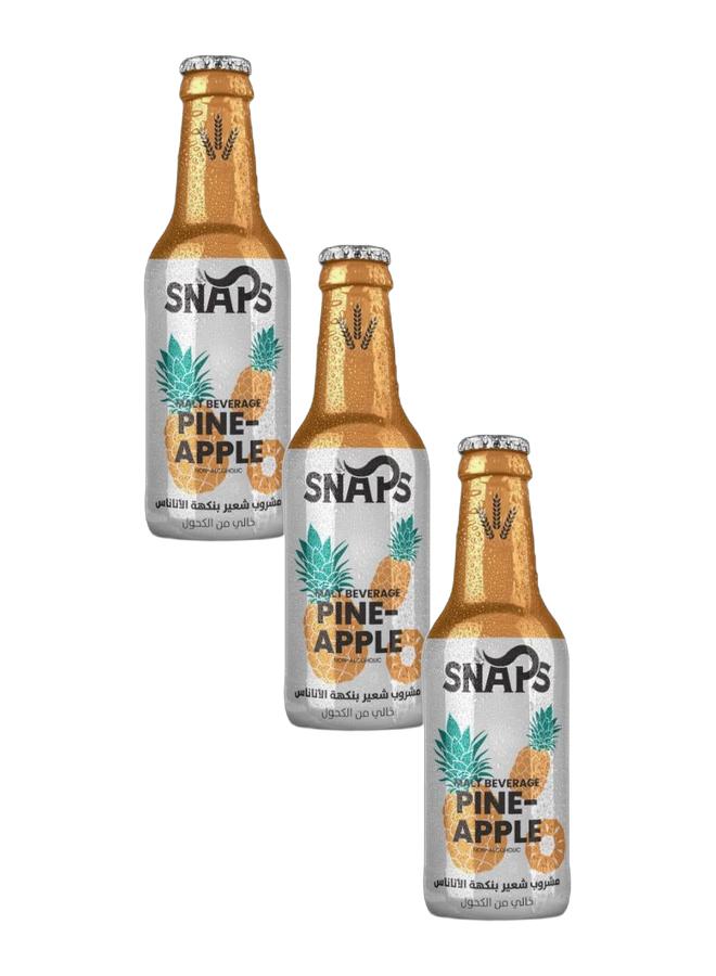 سنابس مشروب غازي بنكهة الشعير والأناناس 250 جرام (عبوة من 3 قطع) - Image 1