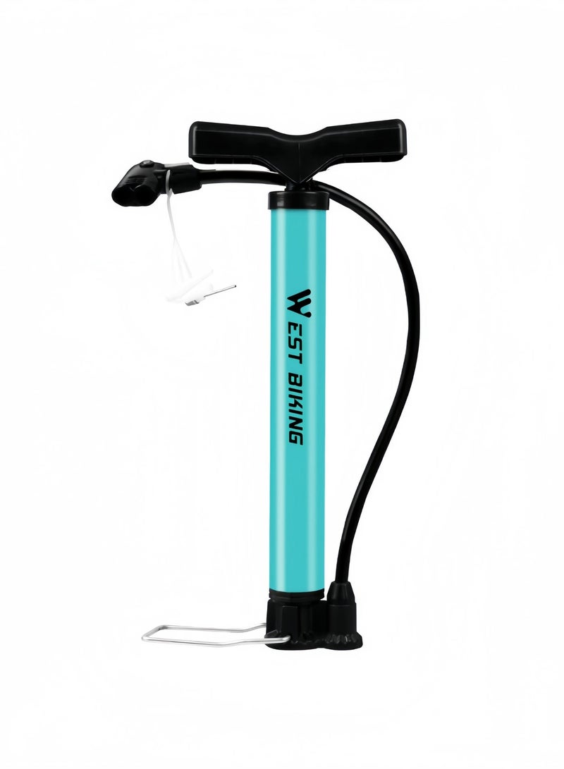 WEST BIKING Portable Cycling Air Pump, Multi‑Purpose Manual Inflator for Bicycle Tires, Basketball, Football, With Ball Needle - Image 1