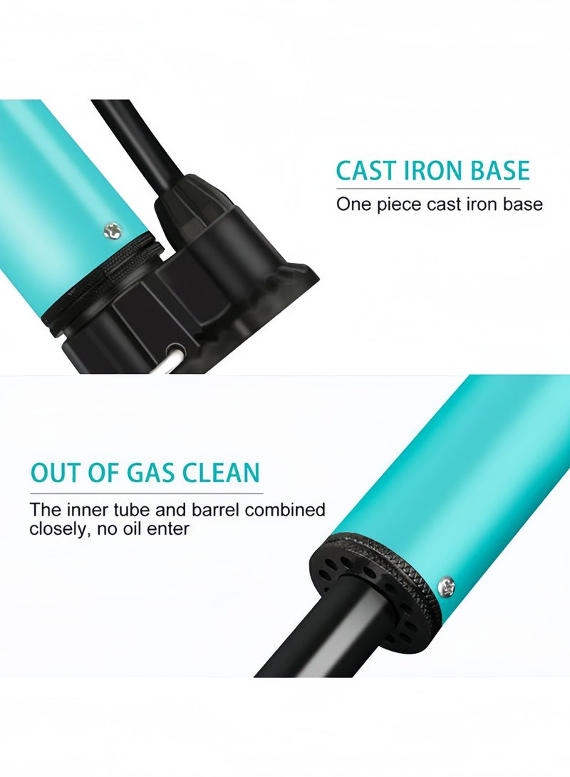 WEST BIKING Portable Cycling Air Pump, Multi‑Purpose Manual Inflator for Bicycle Tires, Basketball, Football, With Ball Needle - Image 5