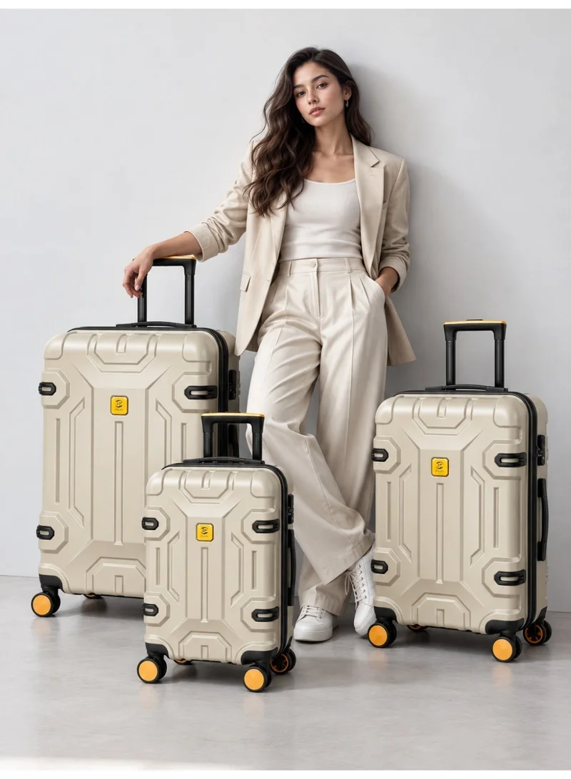 Waf 3 Piece Hard Shell Luggage Set 20/26/30 Inch – TSA Lock, 360° Spinner Wheels, Cabin, Medium & Large Travel Trolley Suitcases