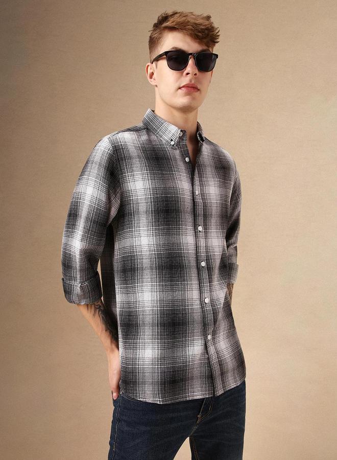 دينيس لينغو قميص كاروهات كاجوال من ستايلي - Image 1