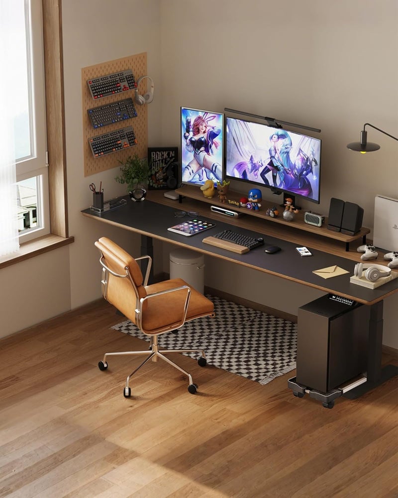 RayLove Computer Tower Stand, Computer Case Bracket，Adjustable Mobile CPU Stand with with Lockable Rolling casters for Gaming Computer Cases - Image 5