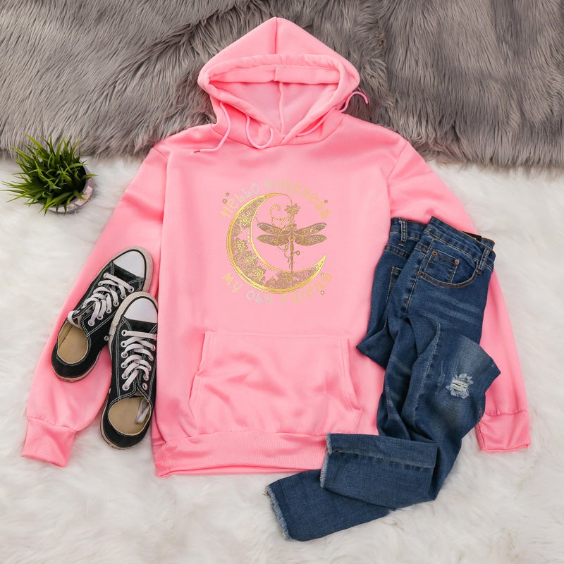 2024 Amazon ebay AliExpress Cross-border Independent Station eBay Animal Letters European and American Printed Hood for Men and Women Black  - Image 5