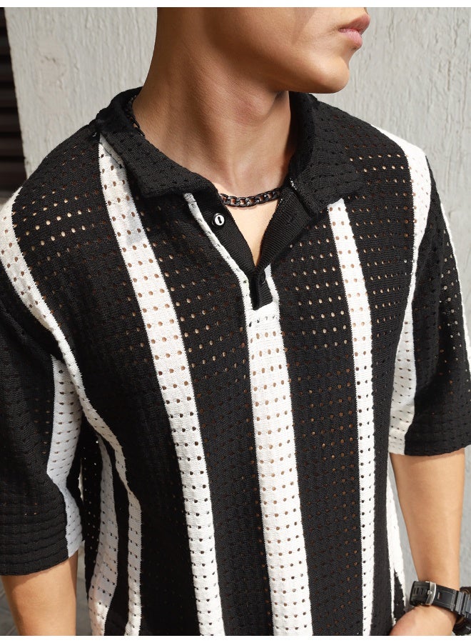 Hubberholme Men's Multicolour Regular Fit T-shirt - Vibrant and Stylish Everyday Wear  - Image 3