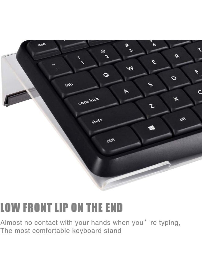 Acrylic Keyboard Tray High Display Stand Transparent Anti-slip Keyboard Holder Computer Digital Accessories Bracket-Color:Transparent-Style:Small Keyboard Stand - Image 4