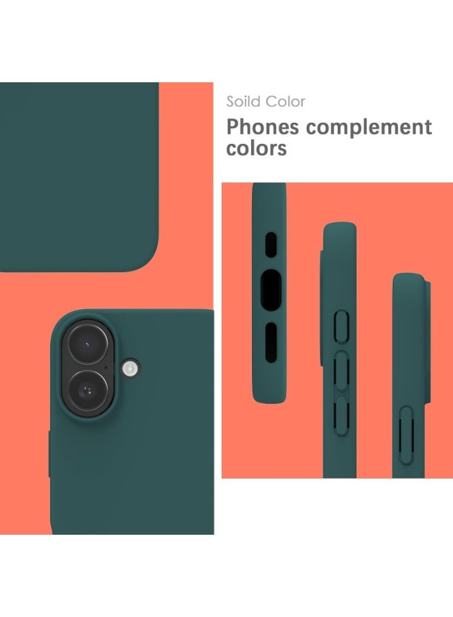 Liquid Silicone Case for iP 16 – Soft Touch, Shockproof, Anti-Scratch Protective Phone Cover with Microfiber Lining – Full-Body Protection - Image 2