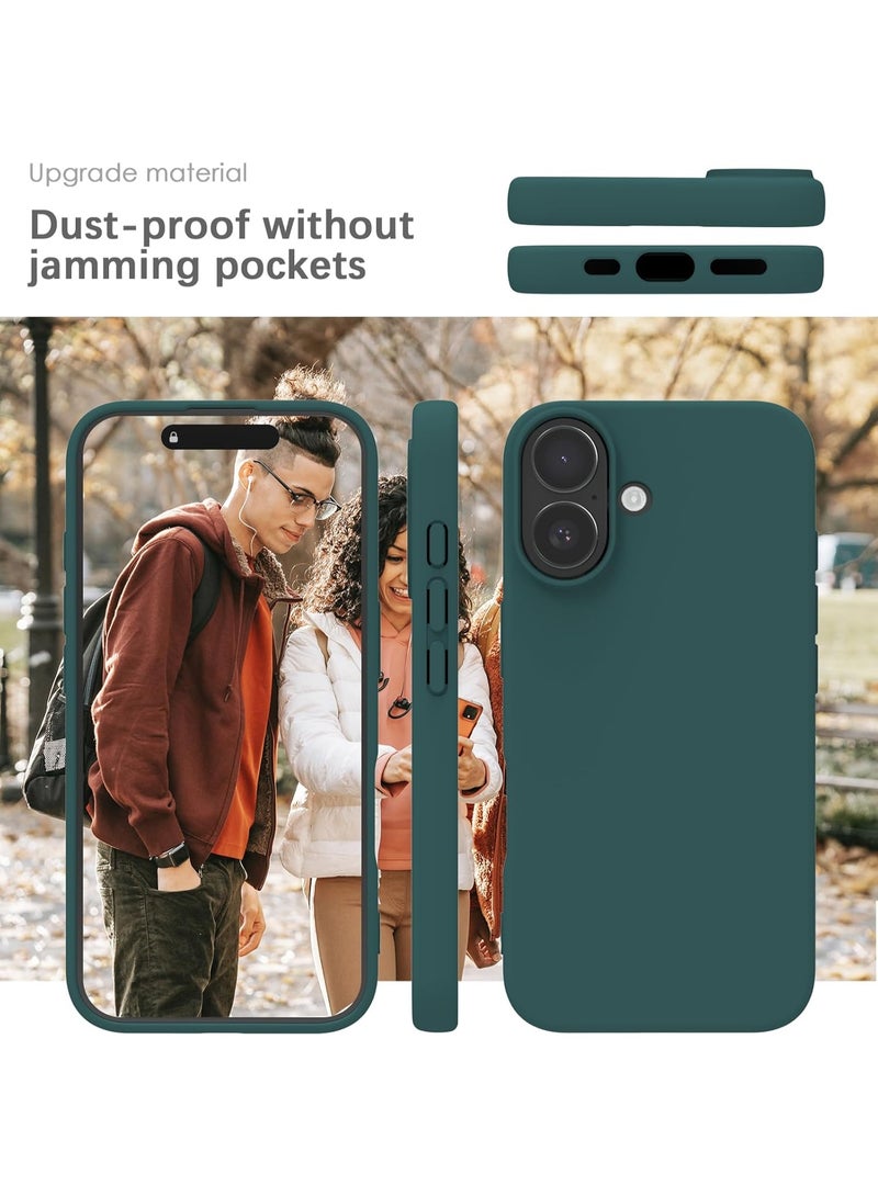 Liquid Silicone Case for iP 16 – Soft Touch, Shockproof, Anti-Scratch Protective Phone Cover with Microfiber Lining – Full-Body Protection - Image 3