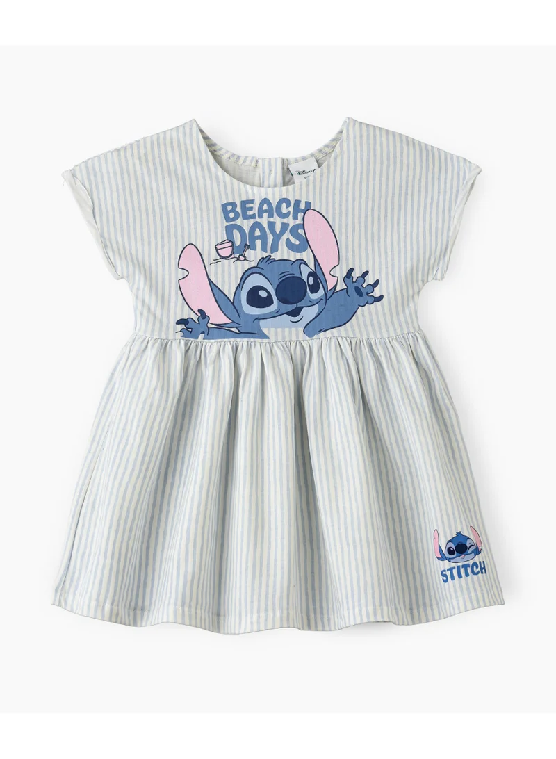 Disney Disney Girl's Summer Dress with Strips Patterns | Cotton Jersey Dress for Girls | Casual Stylish Cutslip Dress for Little Girls | Suitable for Daily Wear or Any Occasion