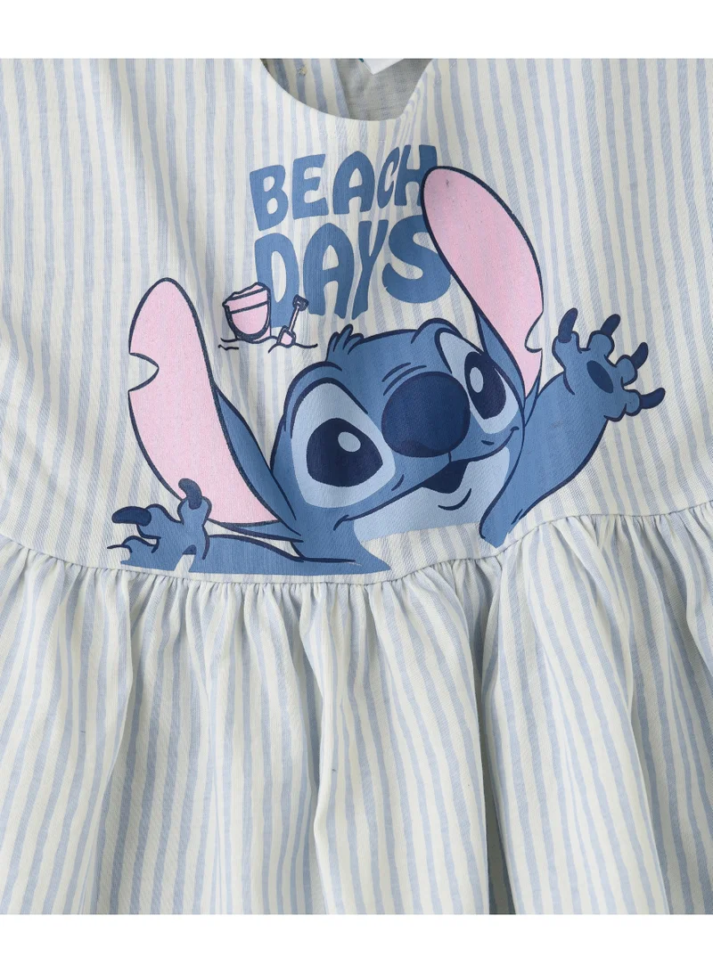 Disney Disney Girl's Summer Dress with Strips Patterns | Cotton Jersey Dress for Girls | Casual Stylish Cutslip Dress for Little Girls | Suitable for Daily Wear or Any Occasion