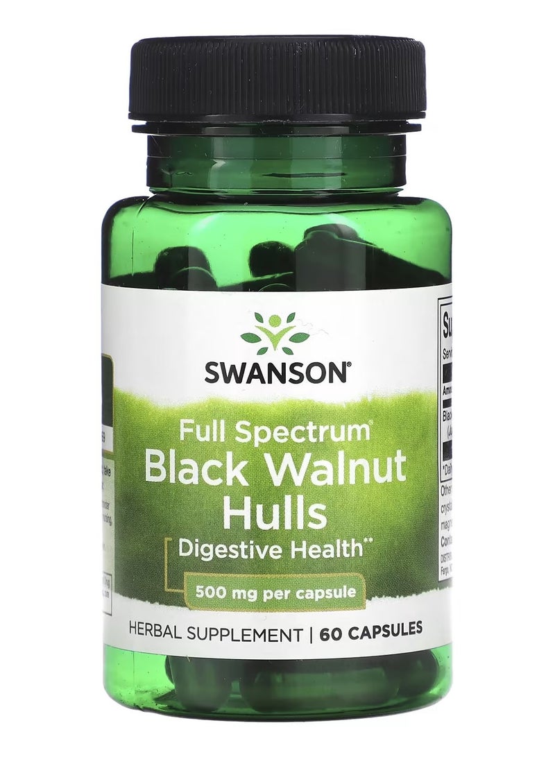 Swanson, Full Spectrum Black Walnut Hulls, 500 mg, 60 Capsules